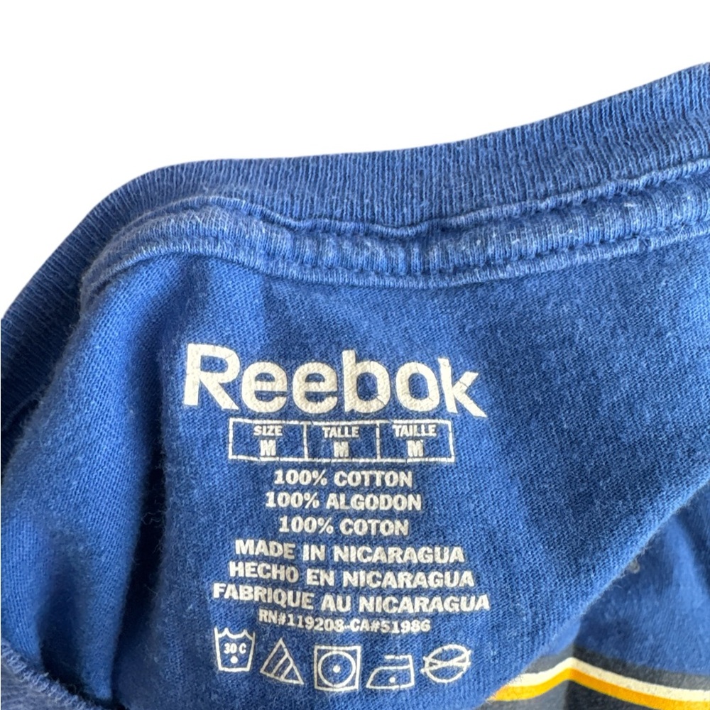 St Louis Blues Ryan Reaves #75 Women’s T-Shirt Size Medium Reebok NHL Blues - Picture 7 of 7